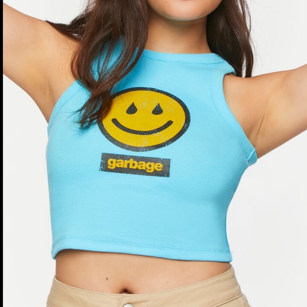 Garbage Graphic Tank Top NWT small